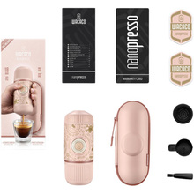 Портативна кавоварка WACACO Nanopresso з чохлом Рожева (WNANOPINK)