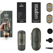 Портативна кавоварка WACACO Nanopresso з чохлом Темно-сіра (WNANODGR)