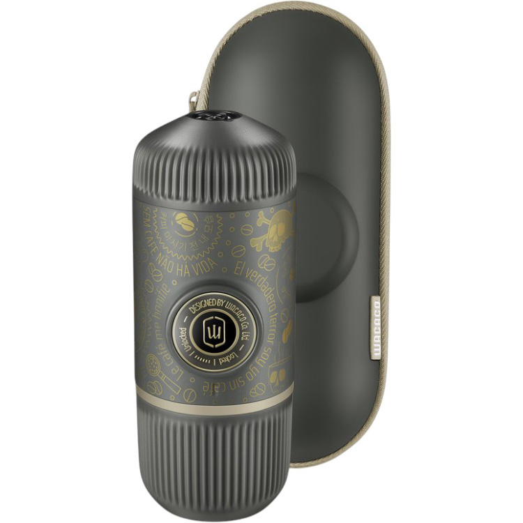 Портативна кавоварка WACACO Nanopresso з чохлом Темно-сіра (WNANODGR)