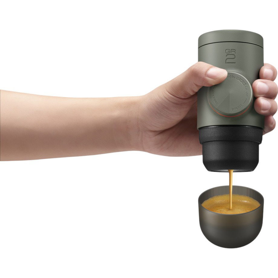 Портативна кавоварка WACACO Minipresso GR2 (WMINIGR2) Кава, що використовується мелена