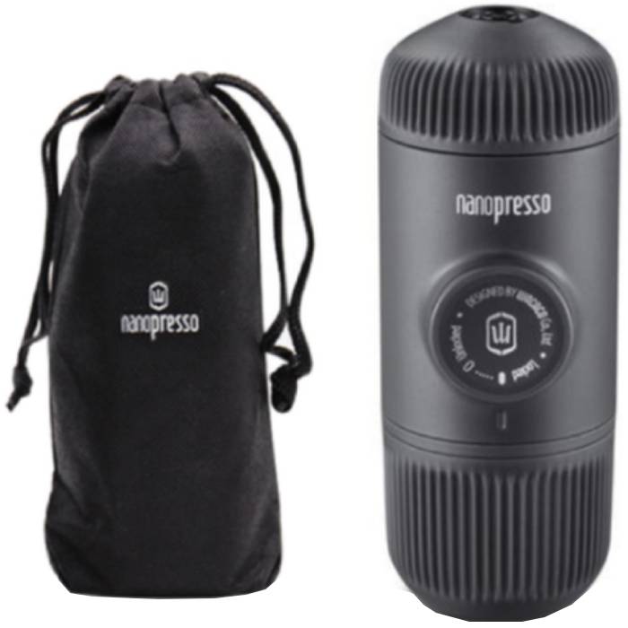 Портативна кавоварка WACACO Nanopresso Grey (WNANOGR) Комплектація Wacaco Nanopresso, фільтр, чашка для еспресо, мірна лопатка, щіточка для чищення конструкції, чохол для зберігання, інструкція