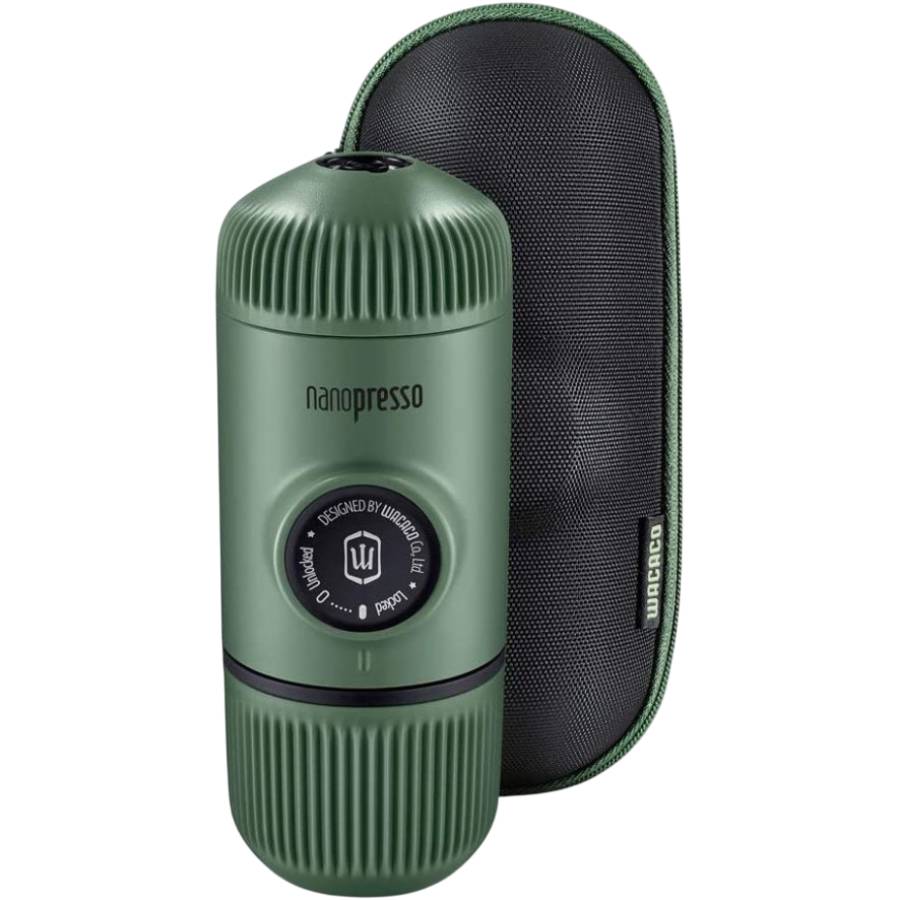 Портативна кавоварка WACACO Nanopresso з чохлом Green (WNANOGREEN)