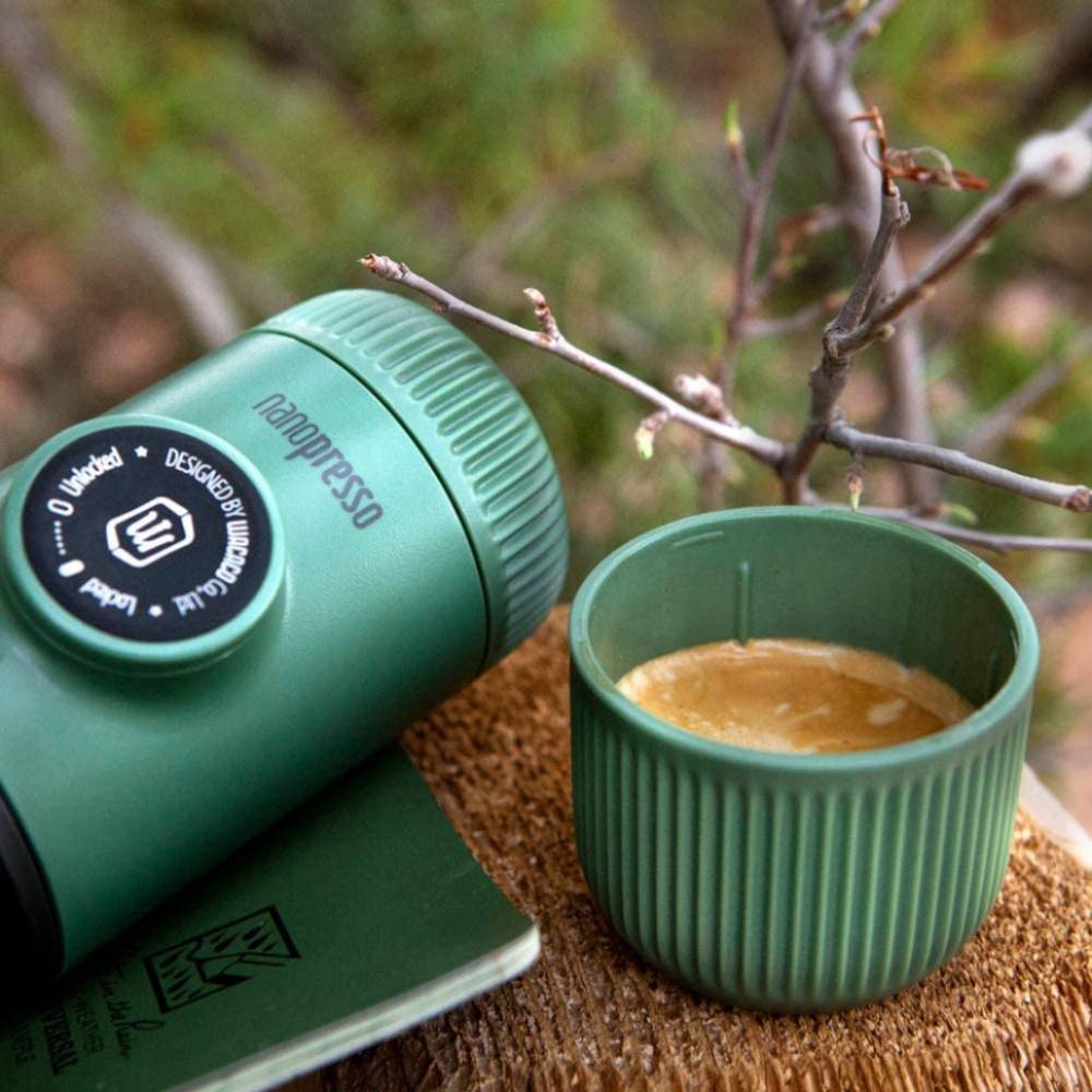 Портативна кавоварка WACACO Nanopresso з чохлом Green (WNANOGREEN) Тип портативна (для автомобіля)