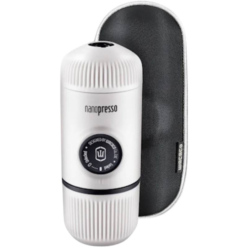 Портативная кофеварка WACACO Nanopresso с чехлом White (WNANOWH)