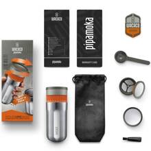 Портативна кавоварка-термокухоль WACACO Pipamoka Silver (WPIPA)