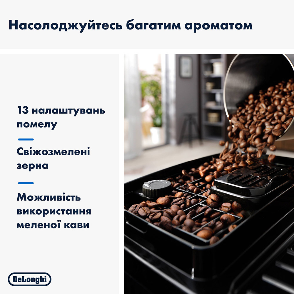 Кофемашина DELONGHI ECAM220.80.SB Magnifica Start Давление 15