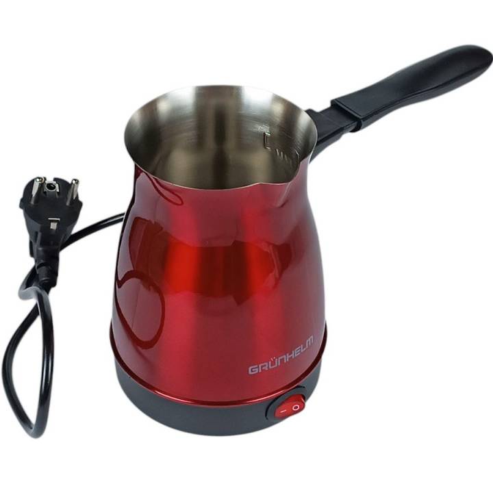 Электротурка GRUNHELM 0,5л Red (GMT-2105SR) Используемый кофе молотый