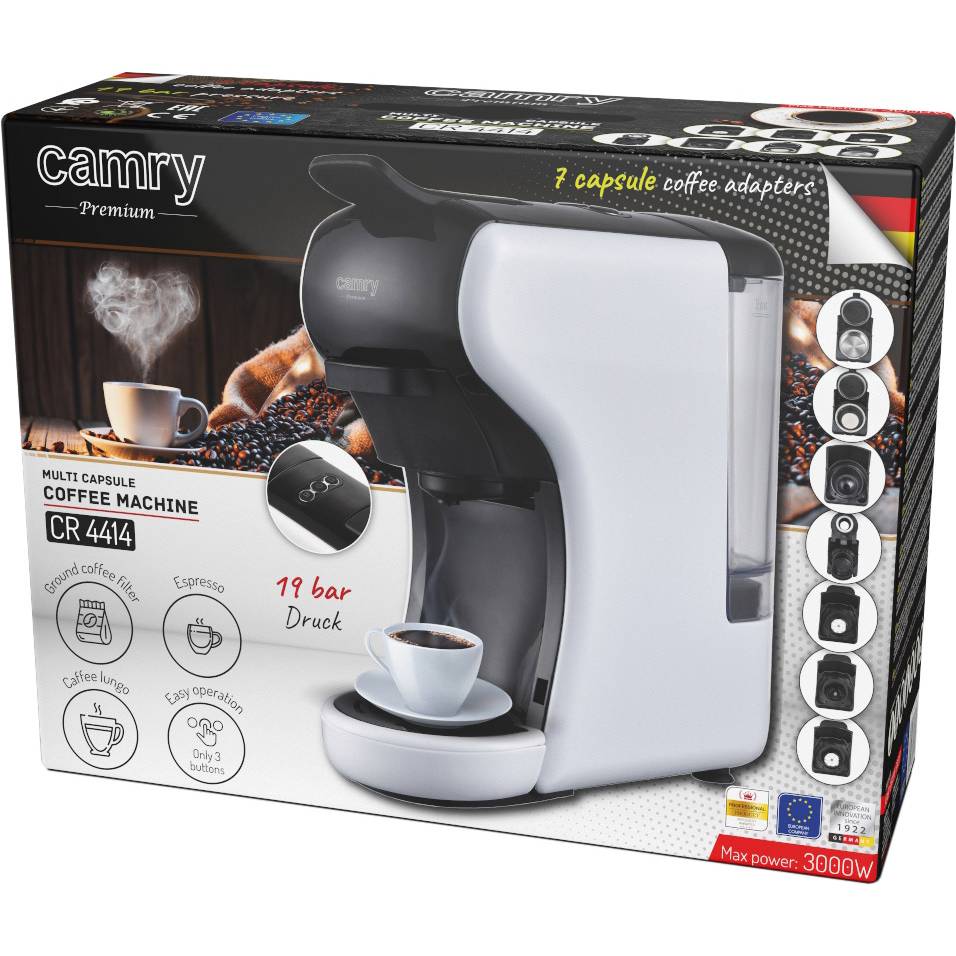 Изображение Кофеварка CAMRY CR 4414 White