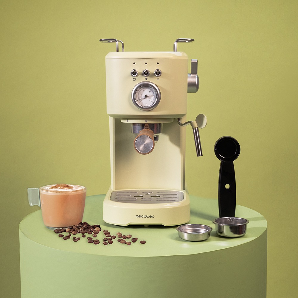 Внешний вид Кофеварка CECOTEC Power Espresso 20 Retro Green (CCTC-01723)