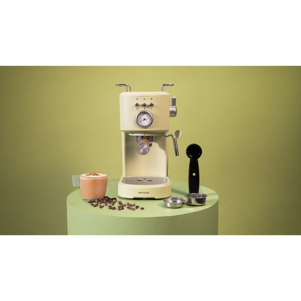 Заказать Кофеварка CECOTEC Power Espresso 20 Retro Green (CCTC-01723)