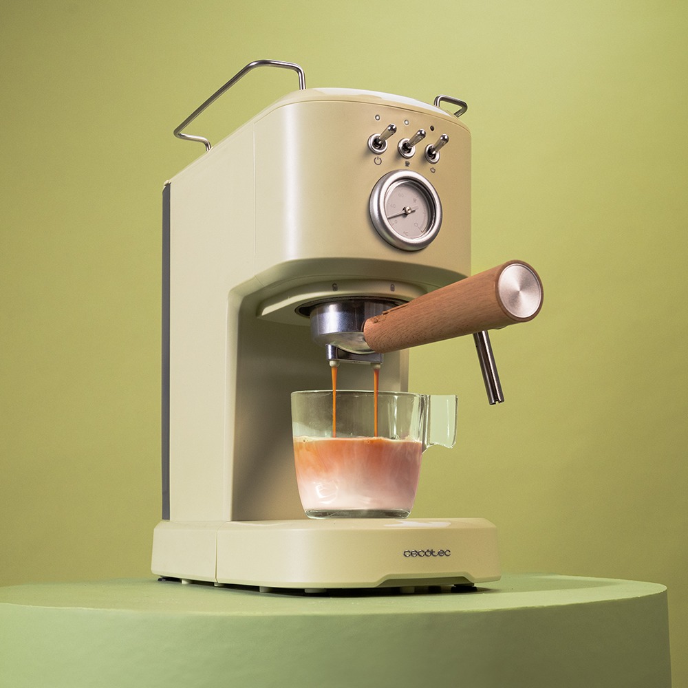 Кофеварка CECOTEC Power Espresso 20 Retro Green (CCTC-01723) Мощность 1100