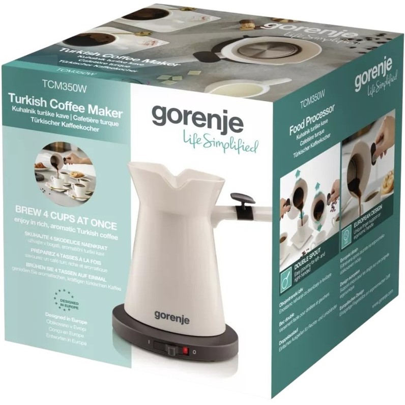 Электротурка GORENJE TCM350W Приготовление капучино отсутствует