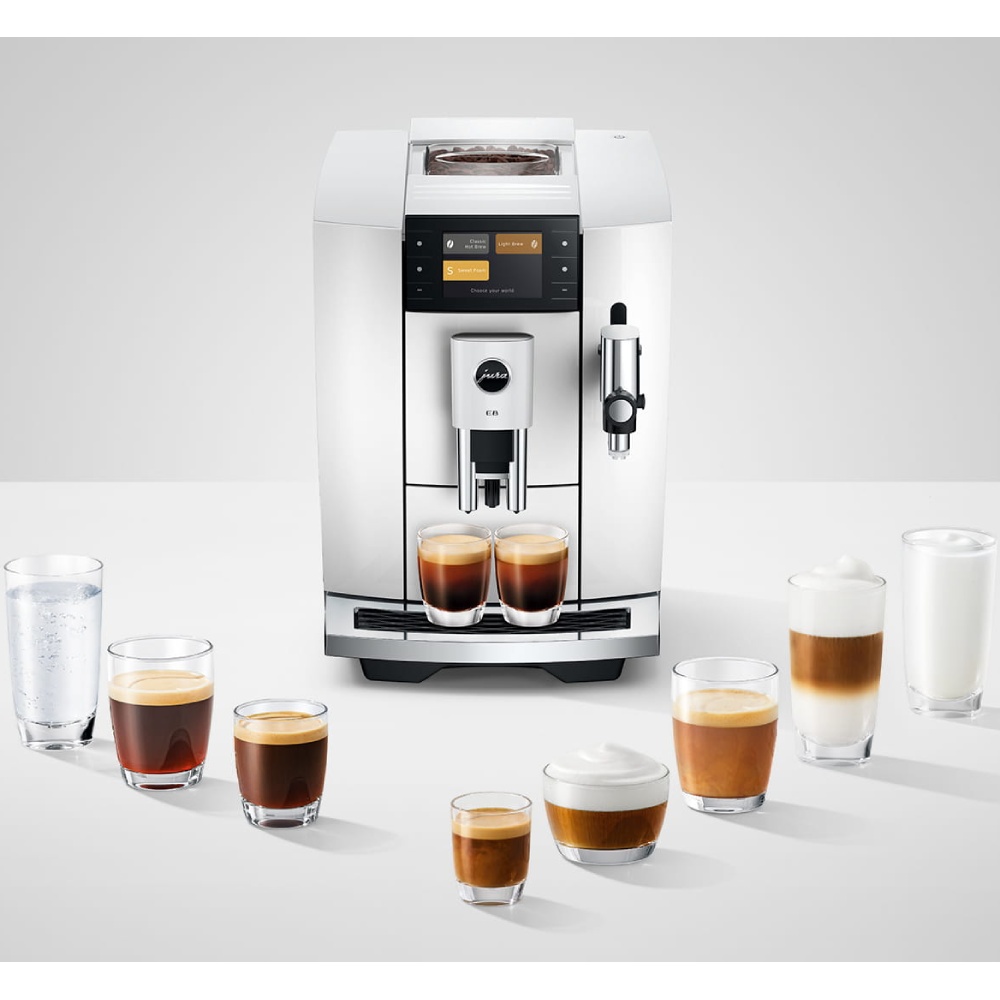 Изображение Кофемашина JURA E8 Piano White ED (15747)