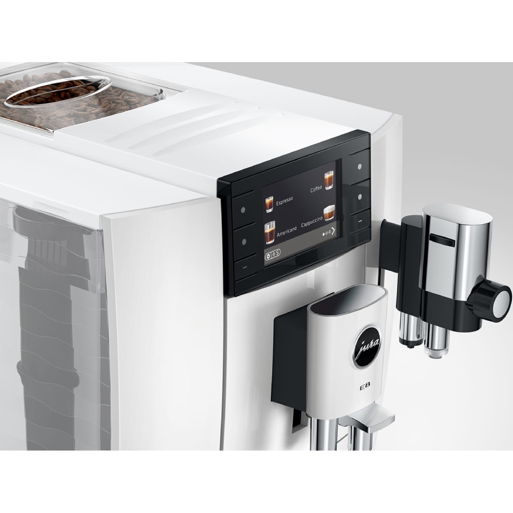 Внешний вид Кофемашина JURA E8 Piano White ED (15747)
