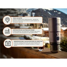 Портативна кавоварка WACACO Pixapresso Dark Burgundy (WPIXADB)