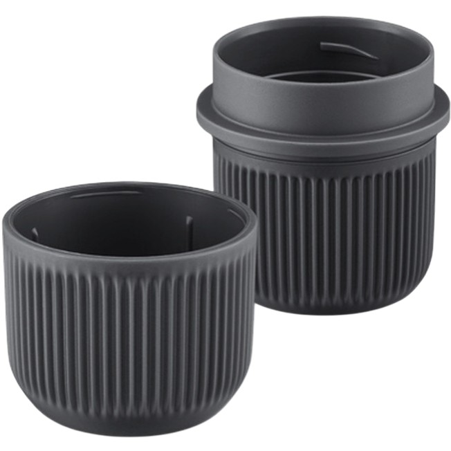 Портативная кофеварка WACACO Nanopresso Gray с чехлом (WNANOGRcase) Используемый кофе молотый