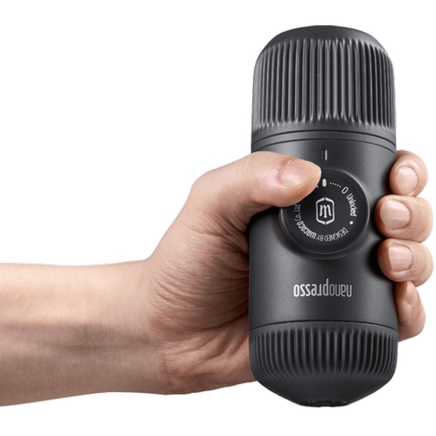 Портативная кофеварка WACACO Nanopresso Gray с чехлом (WNANOGRcase) Приготовление капучино отсутствует