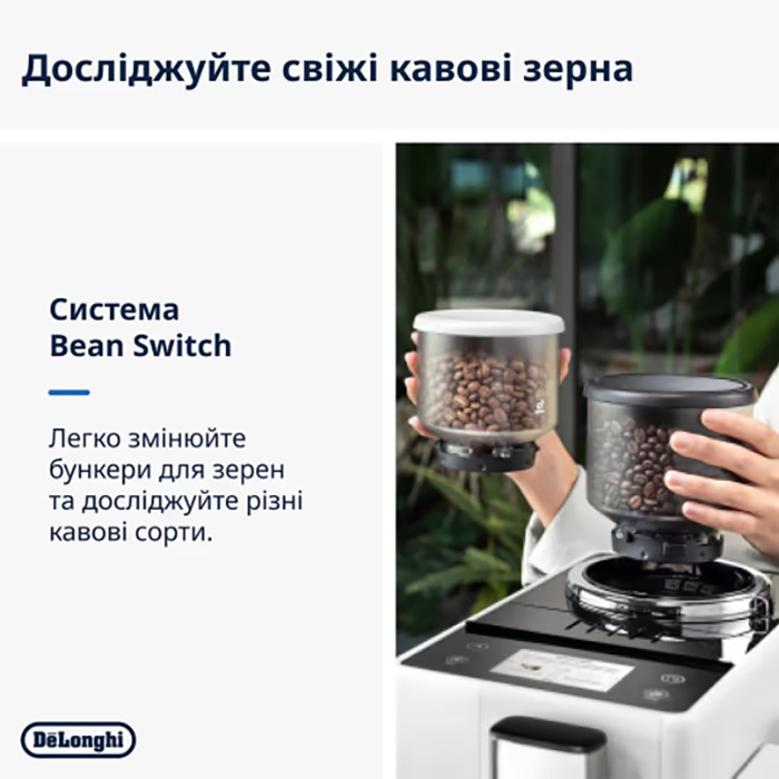 Кавомашина DELONGHI Rivelia EXAM440.55.W Потужність 1450