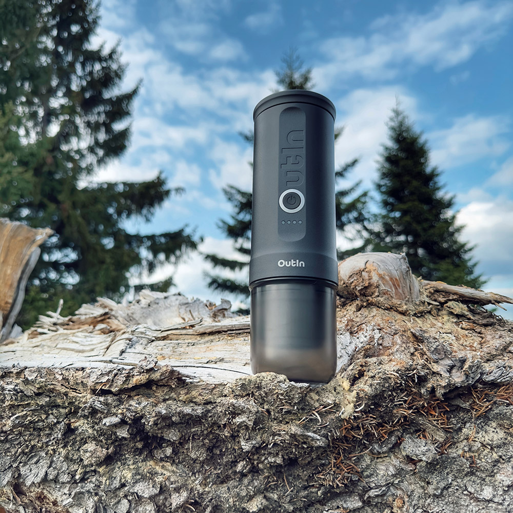 У Фокстрот Портативна кавоварка OUTIN Space Grey (OTEM-01-SG-BAG)