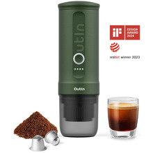 Портативна кавоварка OUTIN Forest Green (OTEM-01-FG-BAG)