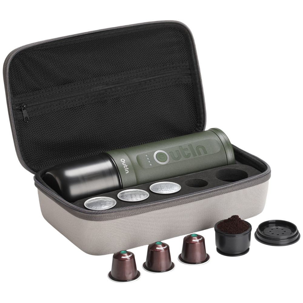 Фото 30 Портативна кавоварка OUTIN Forest Green (OTEM-01-FG-BAG)