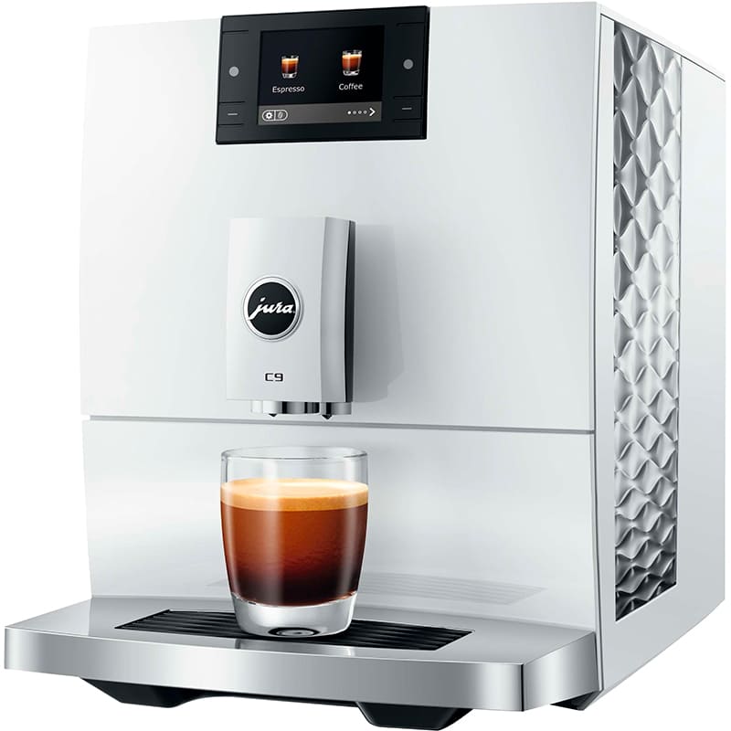 Кофемашина JURA C9 Piano White EA Используемый кофе молотый