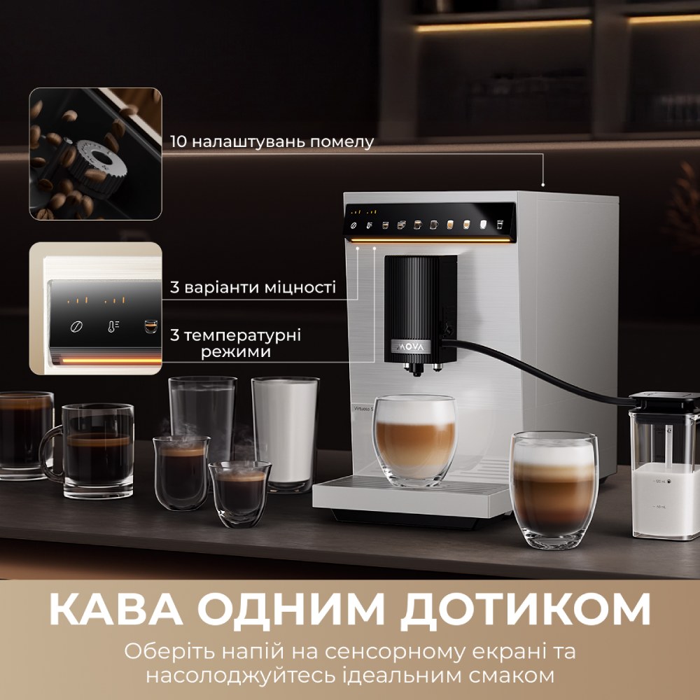 Кавомашина MOVA Virtuoso 10 Pro White Тиск 19