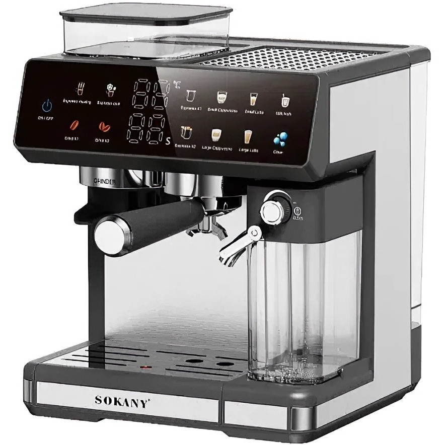 Кофеварка SOKANY SK-04032 Silver Мощность 1800