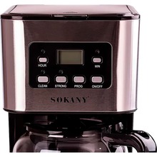 Кофеварка SOKANY CM-121E Black/Silver (LGCM-121E)