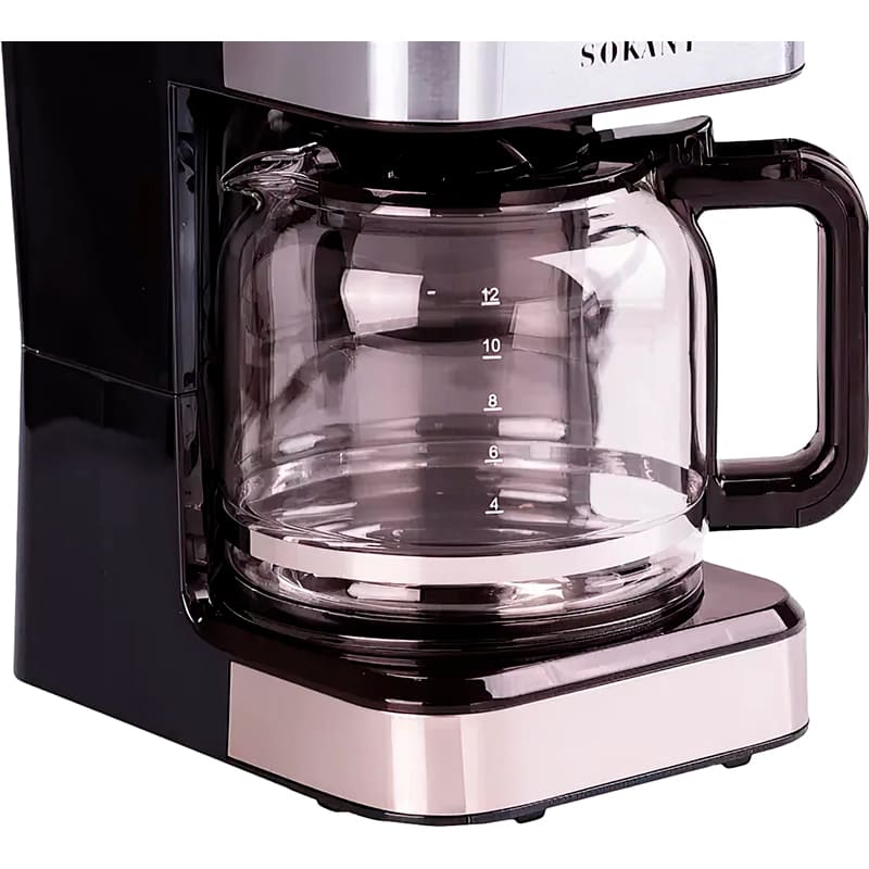 Кофеварка SOKANY CM-121E Black/Silver (LGCM-121E) Мощность 950