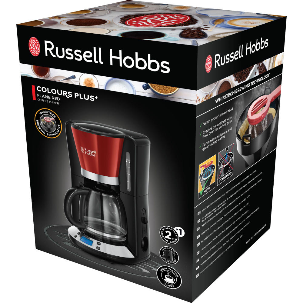 Зовнішній вигляд Кавоварка RUSSELL HOBBS Colours Plus (24031-56) RED