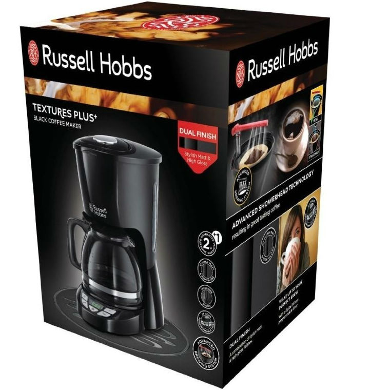 Замовити Кавоварка RUSSELL HOBBS 22620-56 Textures Plus+ Black