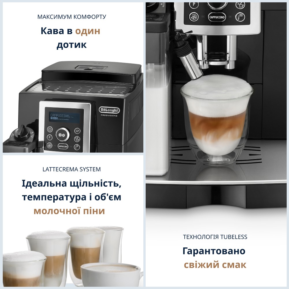 Кофемашина DELONGHI ECAM23.460.B Мощность 1450