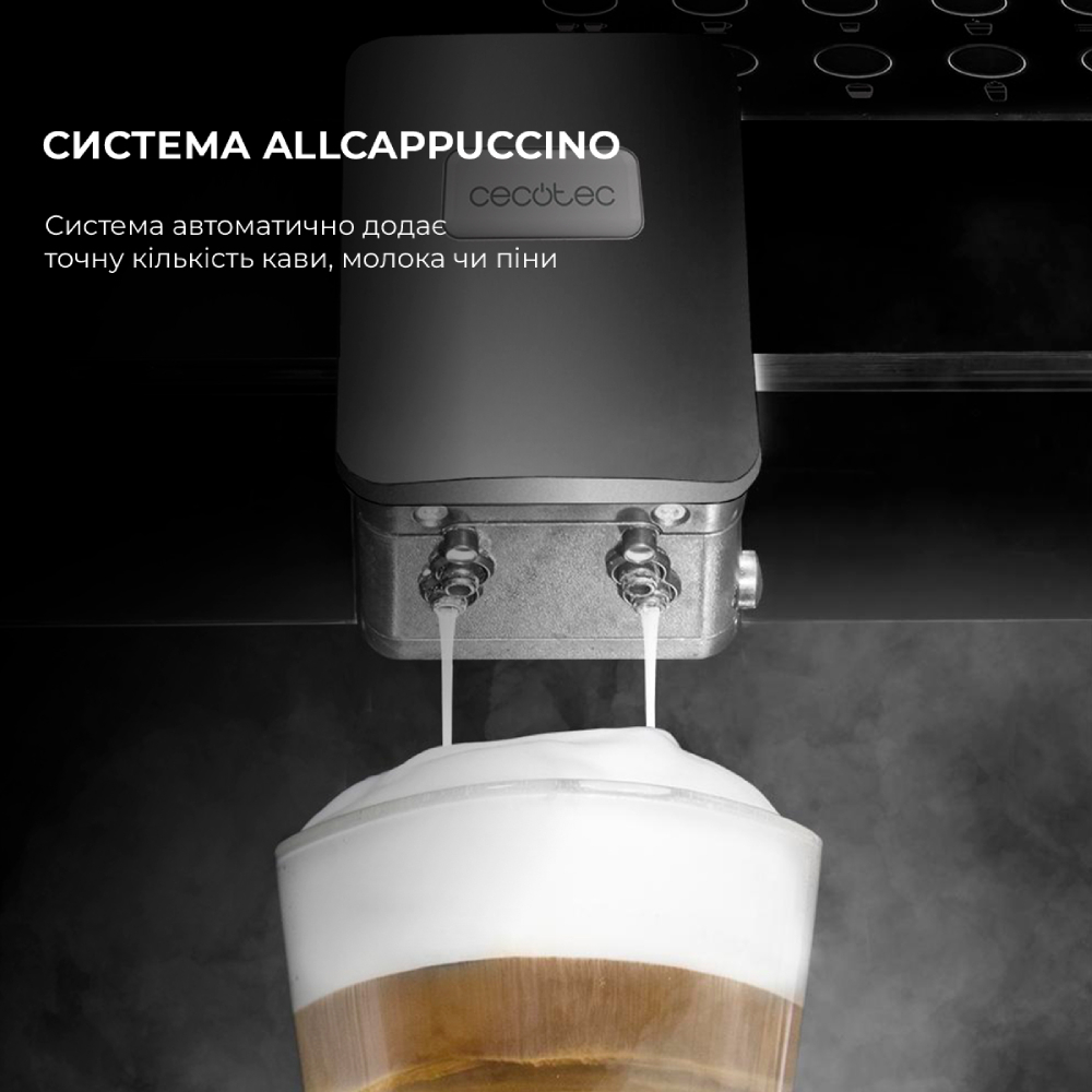 Зовнішній вигляд Кавомашина CECOTEC Cumbia Power Matic-ccino 7000 Serie Nera