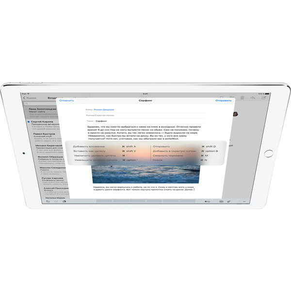 APPLE A1652 iPad Pro Wi-Fi 4G 128Gb Silver Тип матриці IPS