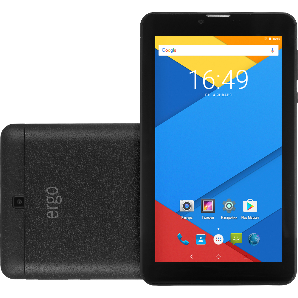 Планшет ERGO Tab A700 3G Black Дисплей 7