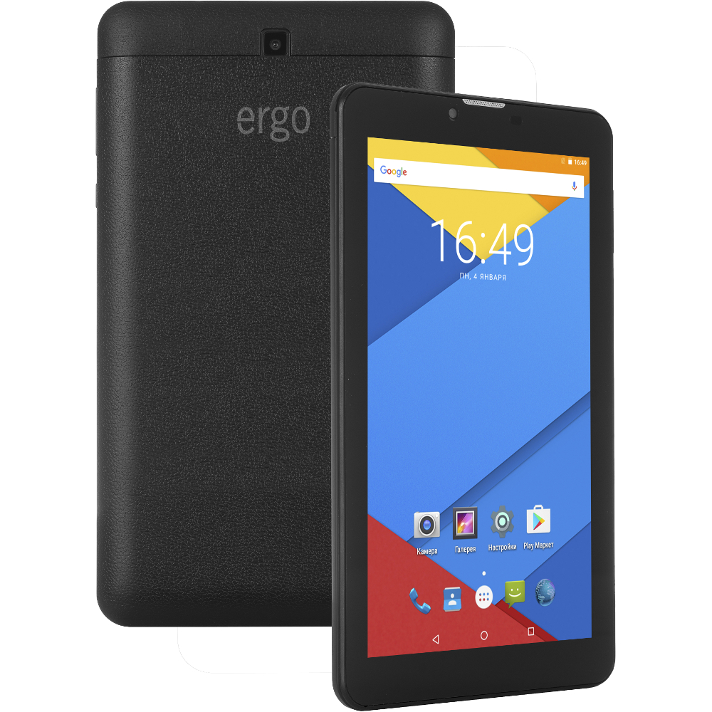 Планшет ERGO Tab A700 3G Black Разрешение, пикс 1024x600