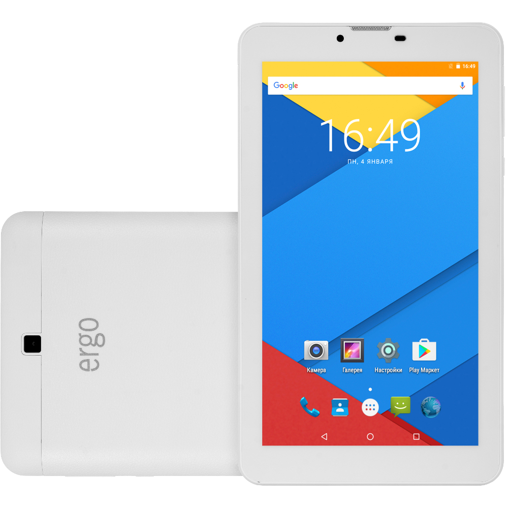 Планшет ERGO Tab A700 3G White Дисплей 7