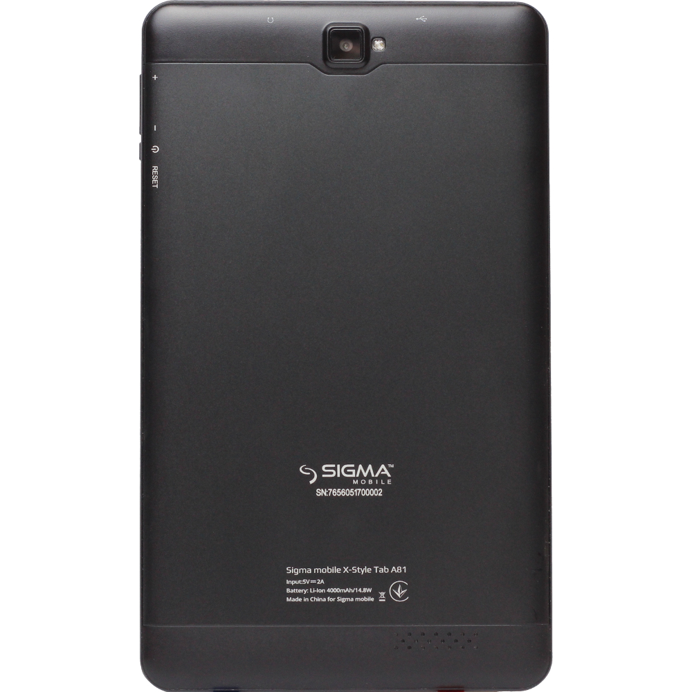 Планшет SIGMA X-Style TAB A81 Black Дисплей 8