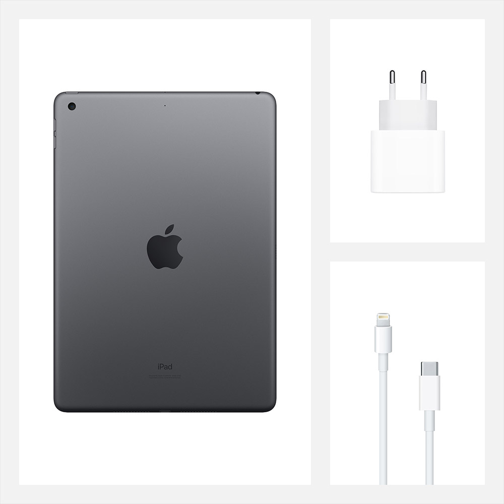 Планшет APPLE iPad 10.2" 32GB 2020 Wi-Fi Space Gray (MYL92RK/A) Разрешение, пикс 2160x1620