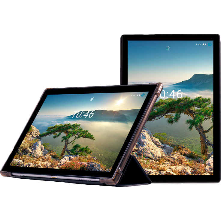 Внешний вид Планшет Sigma mobile X-style Tab A1010 4/64GB Black (4827798766217) + чехол-книжка в комплекте