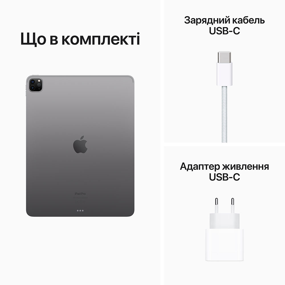 Зображення Планшет APPLE iPad Pro 12.9" (6 Gen) Wi-Fi 256GB Space Grey (MNXR3RK/A)