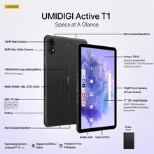 Планшет UMIDIGI Active T1 MT09 8ГБ/128GB LTE Black (6973553523576)