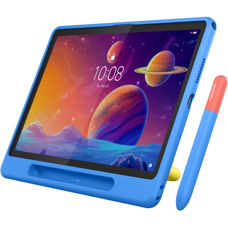 Зображення Планшет LENOVO Tab 4/128 WiFi Luna Grey + Kids Bumper&Pen (ZAEH0075UA)