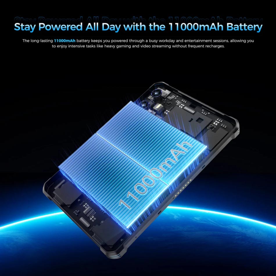 Планшет OUKITEL RT3 Plus 4/128GB LTE Blue (RT3Plus_Blue) Роздільна здатність, пікс 1280x800