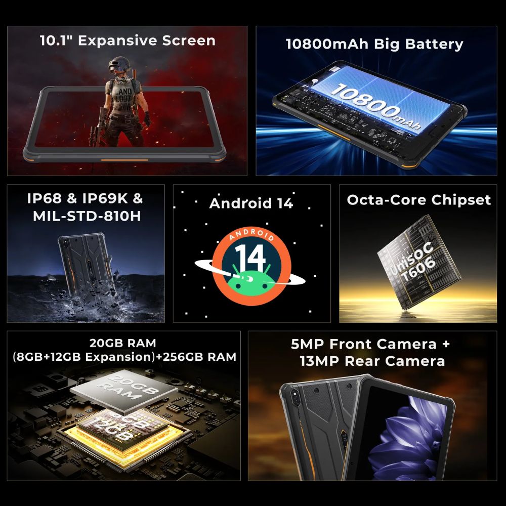 В інтернет магазині Планшет HOTWAV R10 Pro LTE 8/256GB Black (HWR10PROLTE8256B)