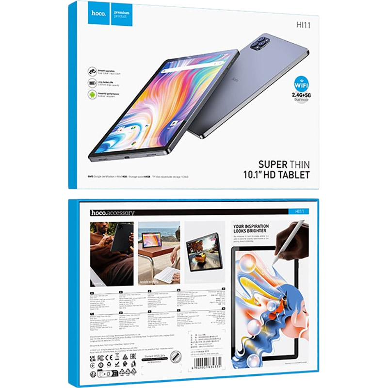 Замовити Планшет HOCO HI 11 10.1" 4 / 64Gb Space Gray (6942007634335)