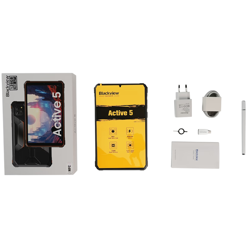 Планшет BLACKVIEW Active 5 LTE 8/128GB Rugged Tab MIL-STD-810H NFC Orange (BVACTIVE5_OR) Тип матрицы IPS