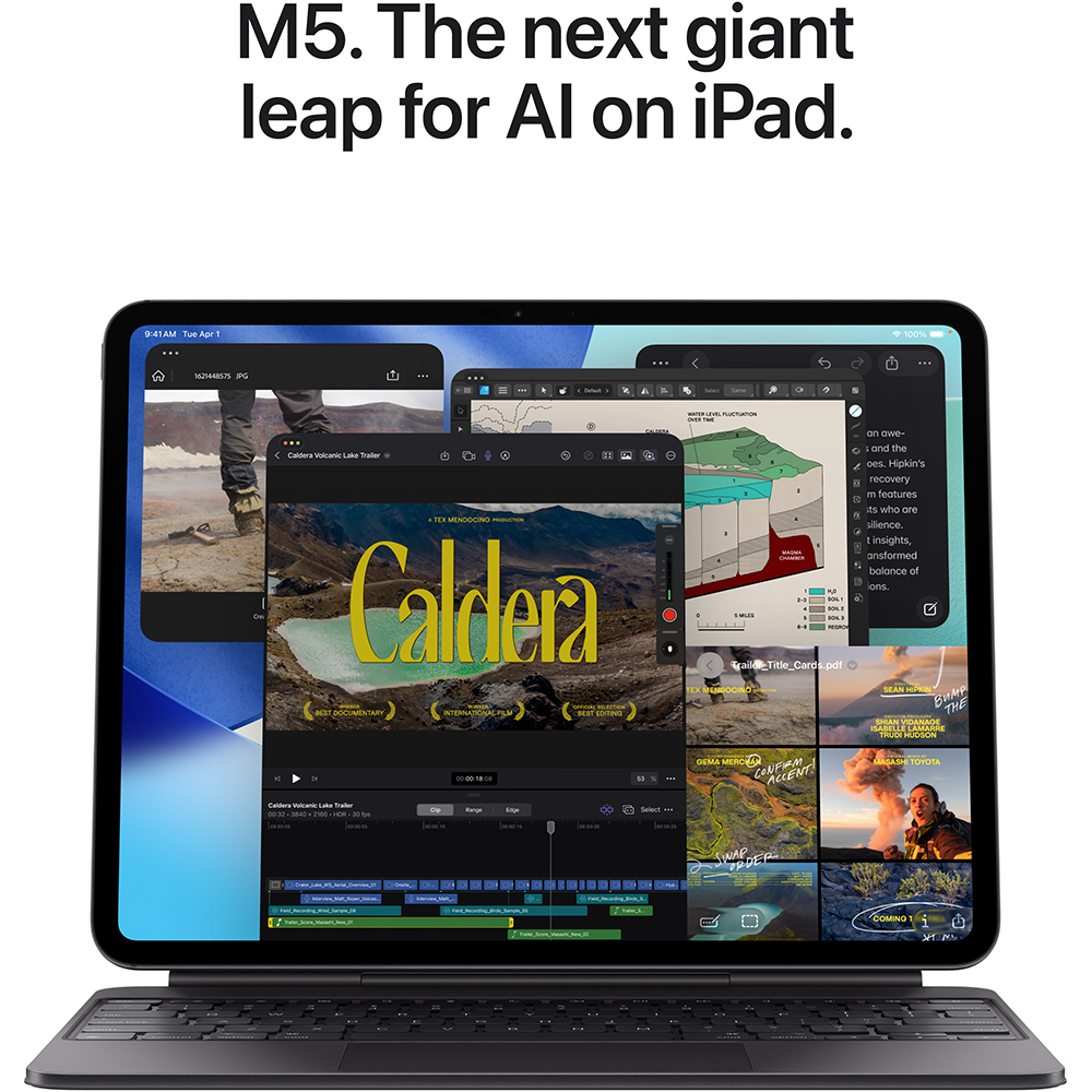 Внешний вид Планшет APPLE iPad Pro 11" 2TB 2025 Wi-Fi with standard glass Silver (MDWV4TY/A)