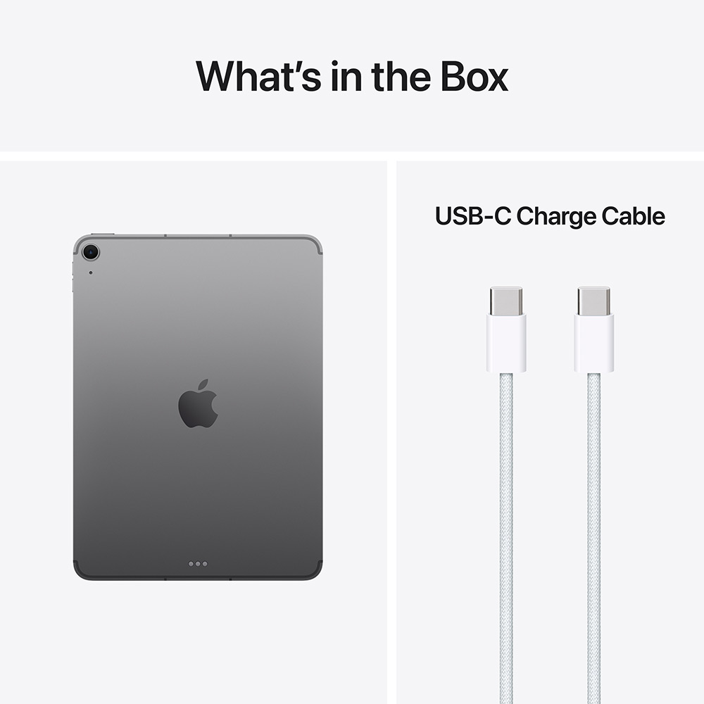 Зображення Планшет APPLE iPad Air 13" M4 (8 Gen) Wi-Fi + Cellular 1TB Space Gray (MH9R4TY/A)